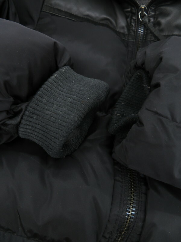 COACH】【アウター】コーチ『レザー切替ダウンジャケット sizeS/P