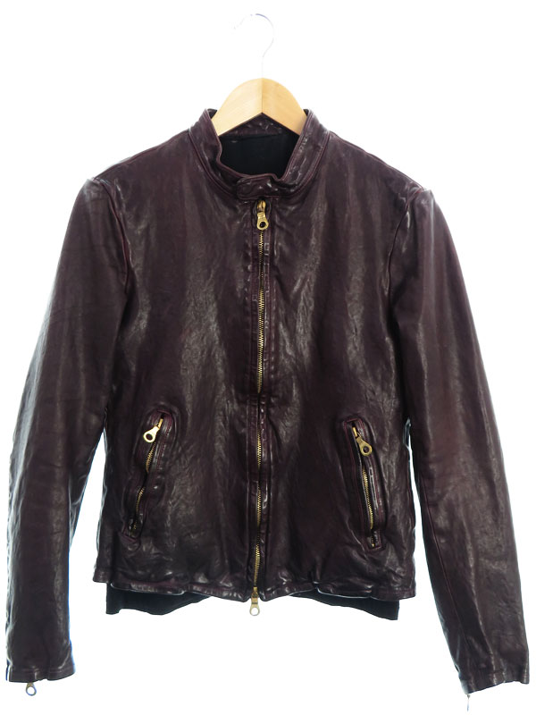 イタリアンショルダー製品染め シングルライダース】イサムカタヤマ