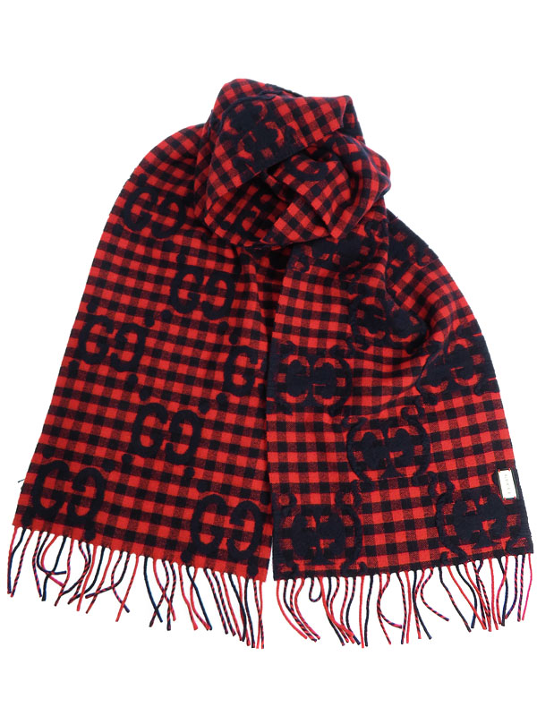 GUCCI】【イタリア製】グッチ『GG ウールジャカード スカーフ』644365