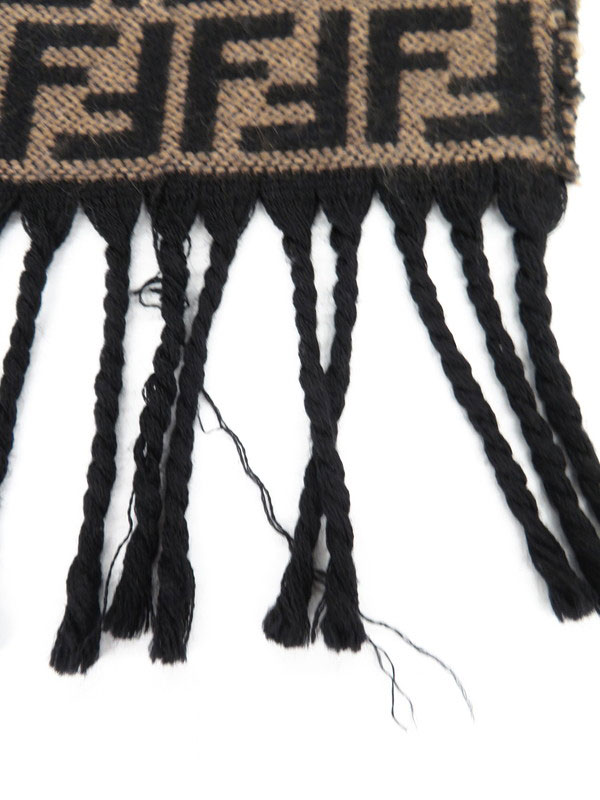 FENDI】フェンディ『FFロゴ ズッカ柄 ウールマフラー』FXS366 A4Z4