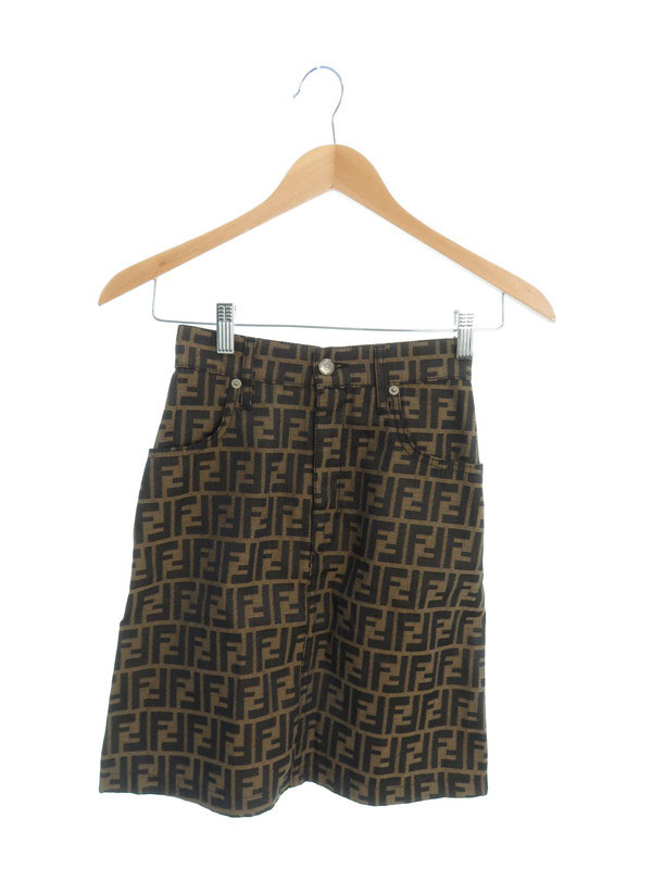 FENDI】フェンディ『ズッカ柄 FFロゴ ベスト・スカート 上下セット