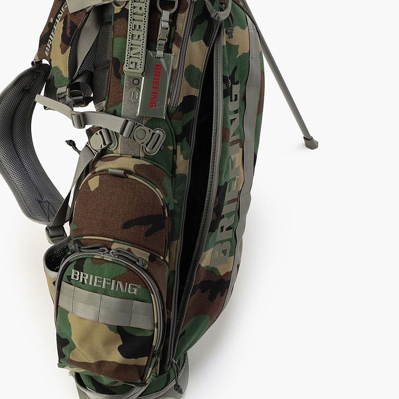 ブリーフィング CR-4 ウッドランドカモ 迷彩 キャディバッグ