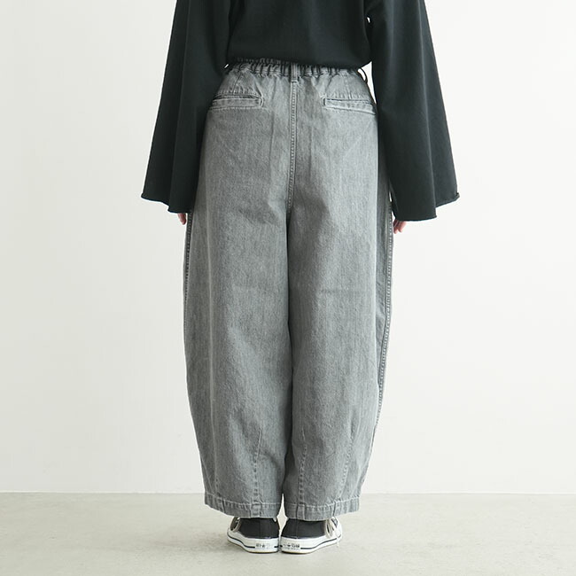 楽天市場】[A12410]HARVESTY(ハーベスティ) BLACK DENIM CIRCUS PANTS