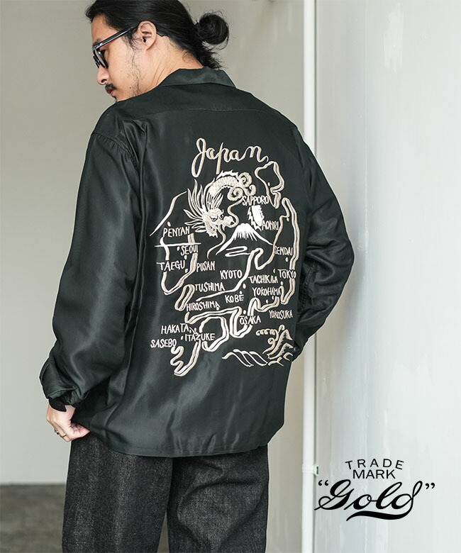 SALE 50%OFF】[GL29431]gold(ゴールド) ACETATE L/S SUKA SHIRT 