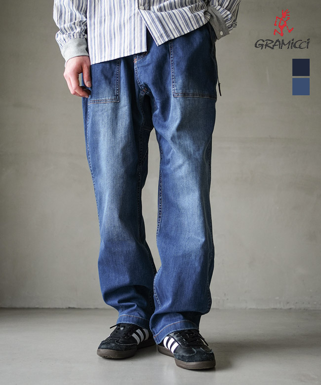 GUP6-SJP009]GRAMICCI(グラミチ) STRETCH DENIM LOOSE TAPERED RIDGE