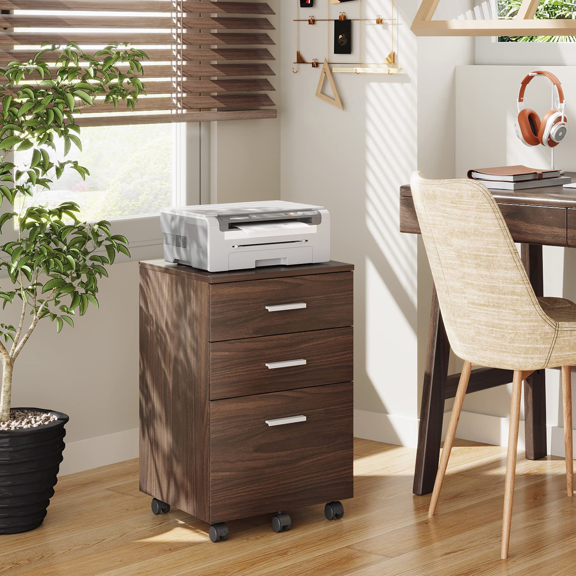 楽天市場】デスク ワゴン サイドチェスト 収納 引き出し デスク