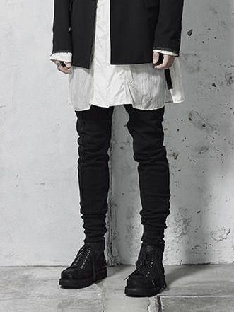 The Viridi-anne - 度詰め天竺スキニーパンツ - BLACK | ADDICT WEB SHOP