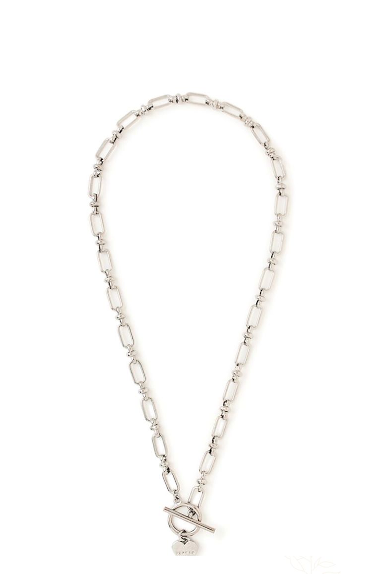 FRAY I.D - ハートクラスプチェーンネックレス(シルバー) 真鍮、スズ