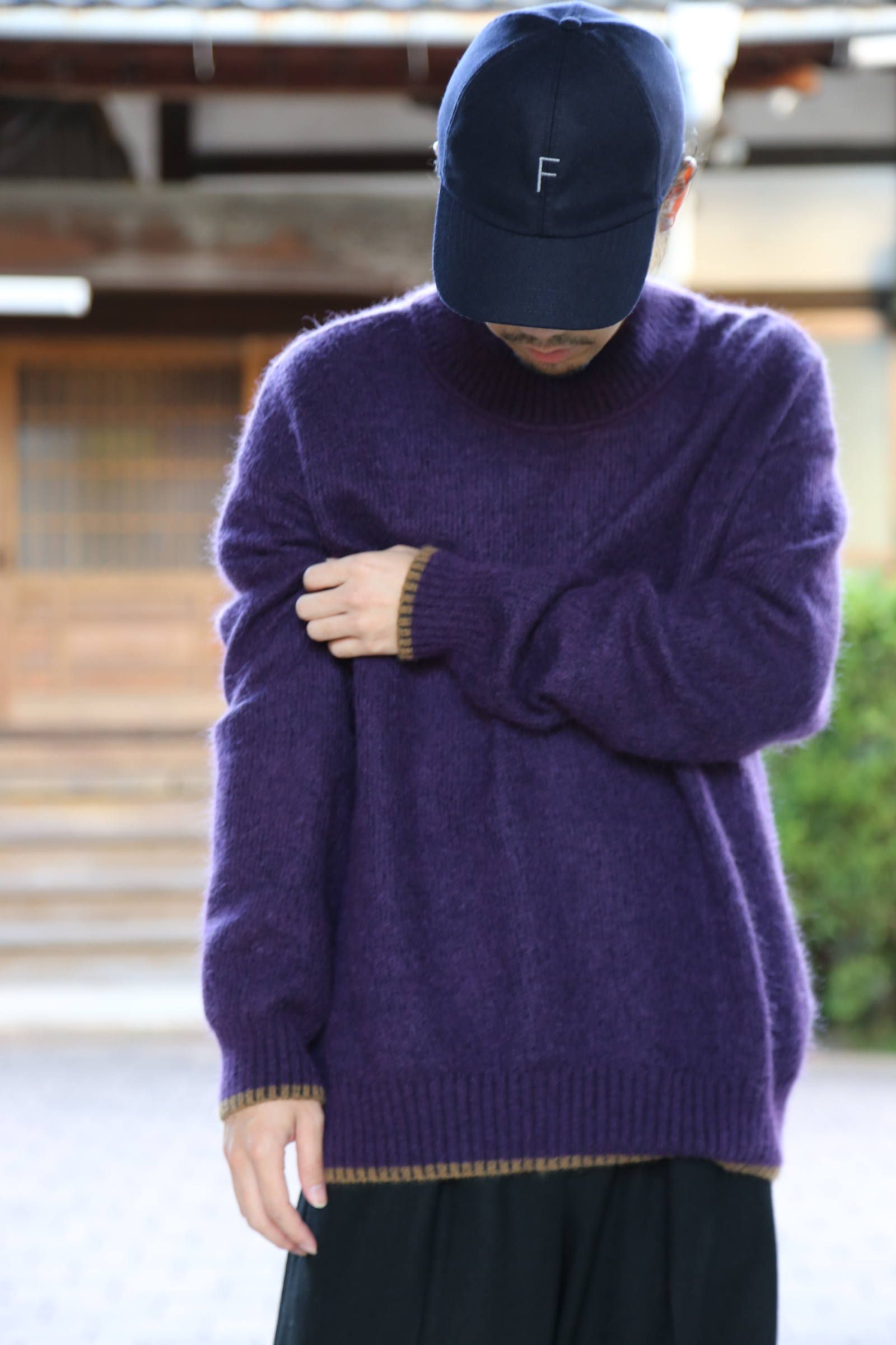 YOKE(ヨーク) DOUBLE JQUARD KNIT BAL COLLAR COAT
