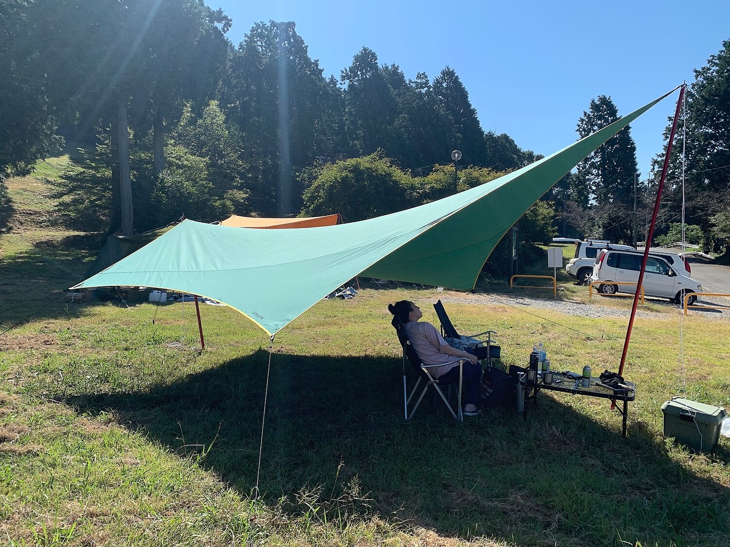 廃盤 テンマクデザイン ムササビウィング グランデ 19ft グリーン テン