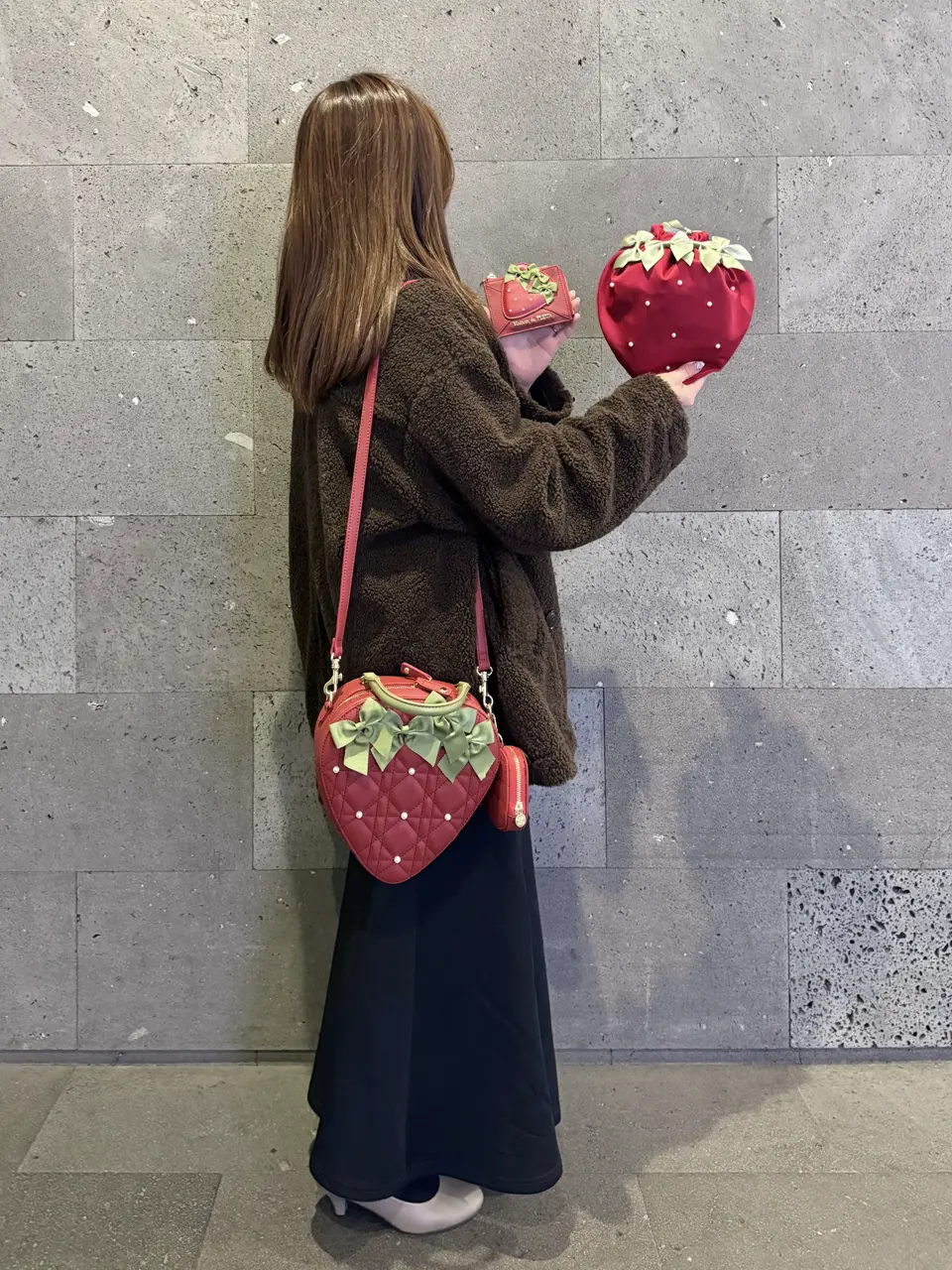 いちごショルダーバッグ/Maison de FLEUR（メゾン ド フルール）の