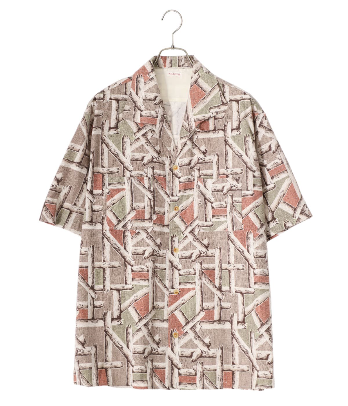 BEAN / ビーン ( プリンテッドシルクネルシャツ S/S ) | NICENESS