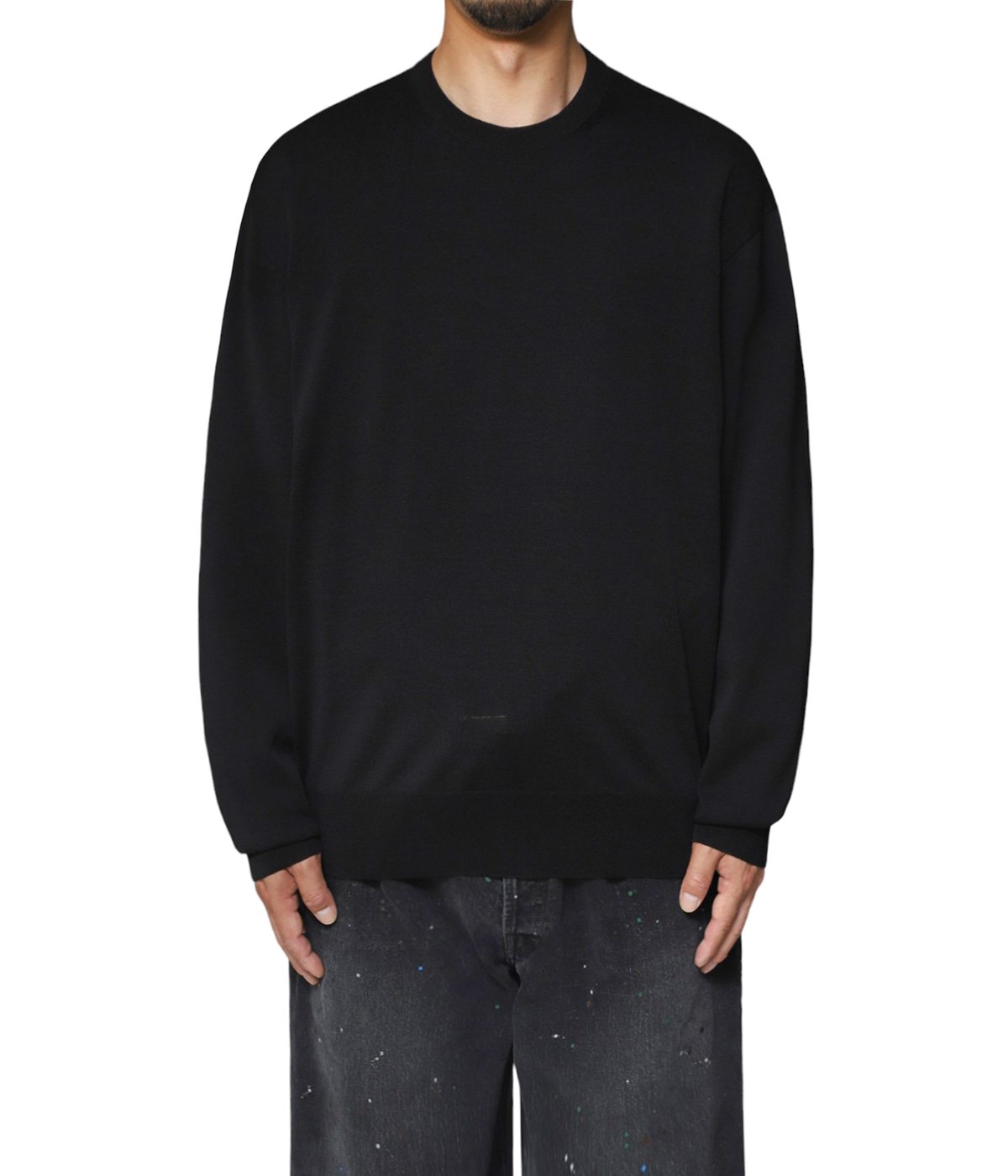 WOOL SILK KNIT CREW NECK LS | ssstein(シュタイン) / トップス
