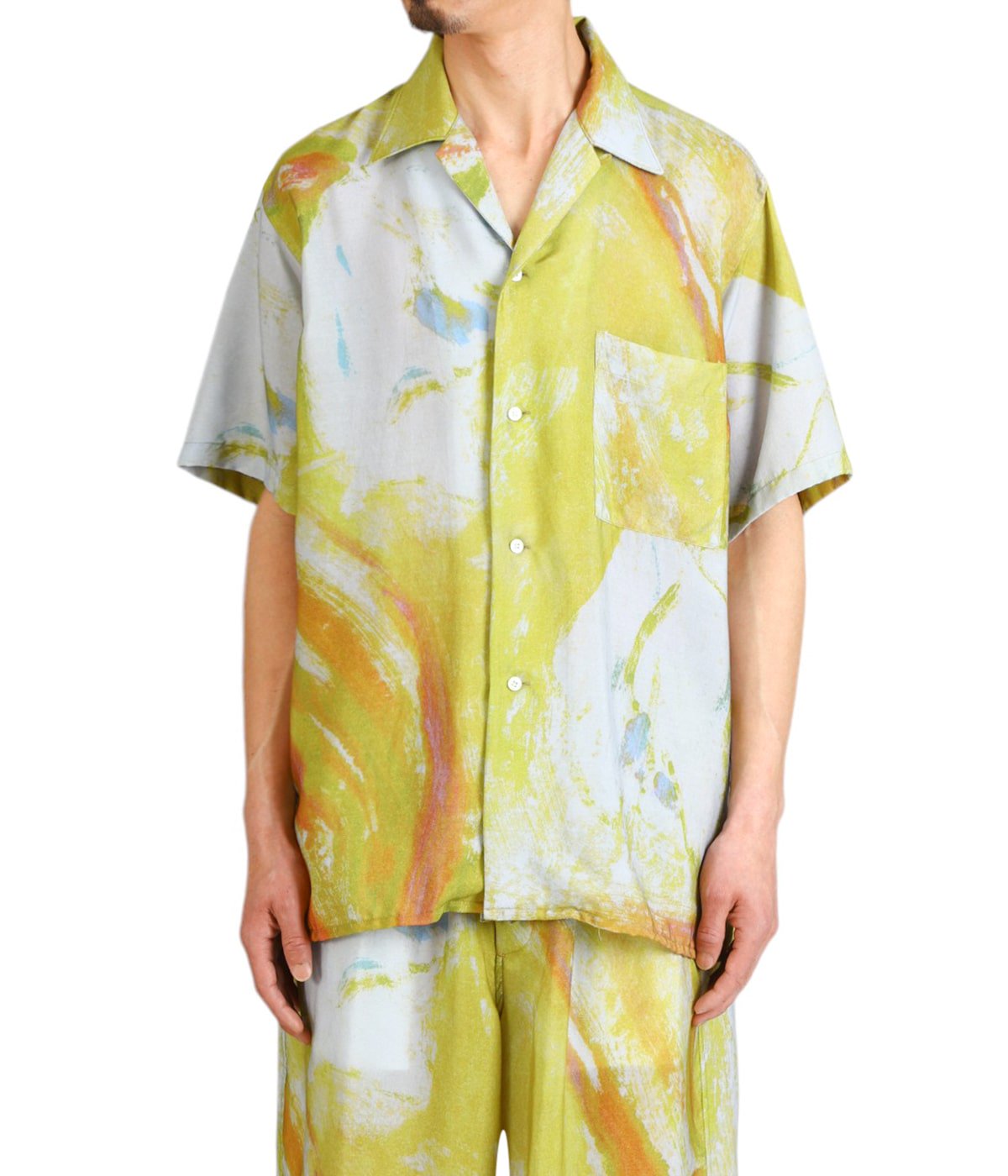 FLOWER PRINTED OPEN COLLAR SHIRT | YOKE(ヨーク) / トップス 半袖