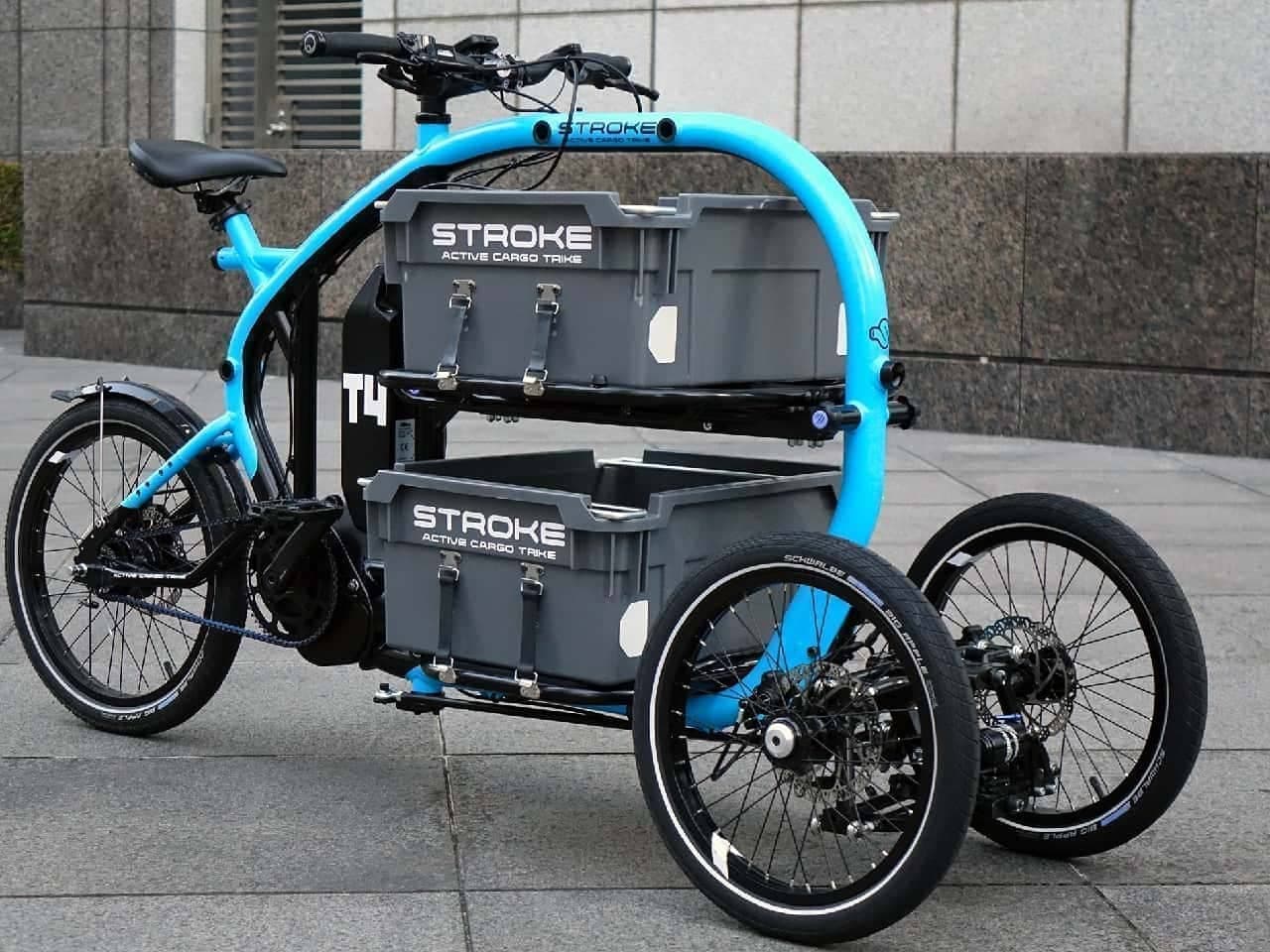 自転車でも「見せる収納」―“高さ”を活かしたカーゴバイク「STROKE