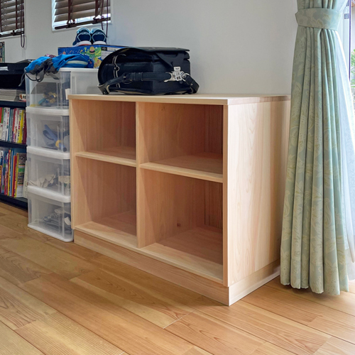 オープンロッカー】ヒノキの収納ボックス