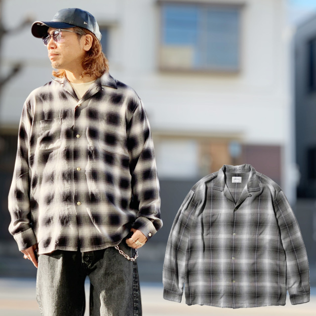 TOWN CRAFT / 60S OMBRE CHECK LOOP COLLAR SHIRTS