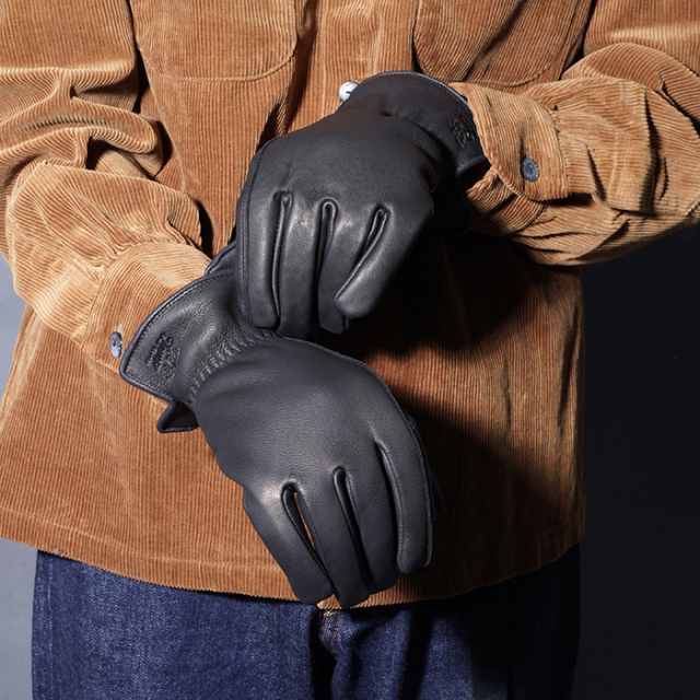 Lamp gloves/ランプグローブス「Winter glove / BLACK」ウィンターレザ