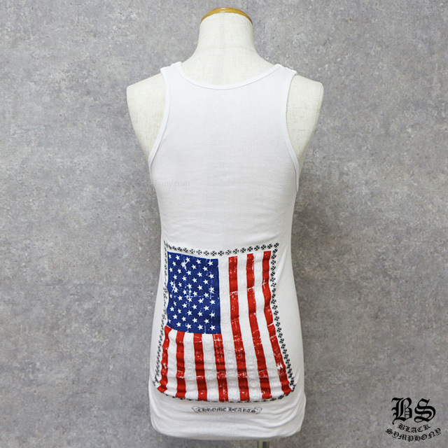 クロムハーツタンクトップスターズ＆ストライプスホワイト|クロム