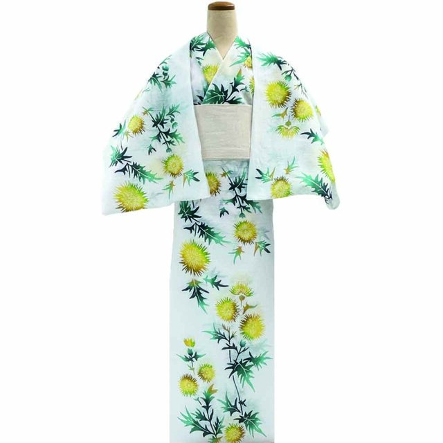 綿絽白地』あざみ