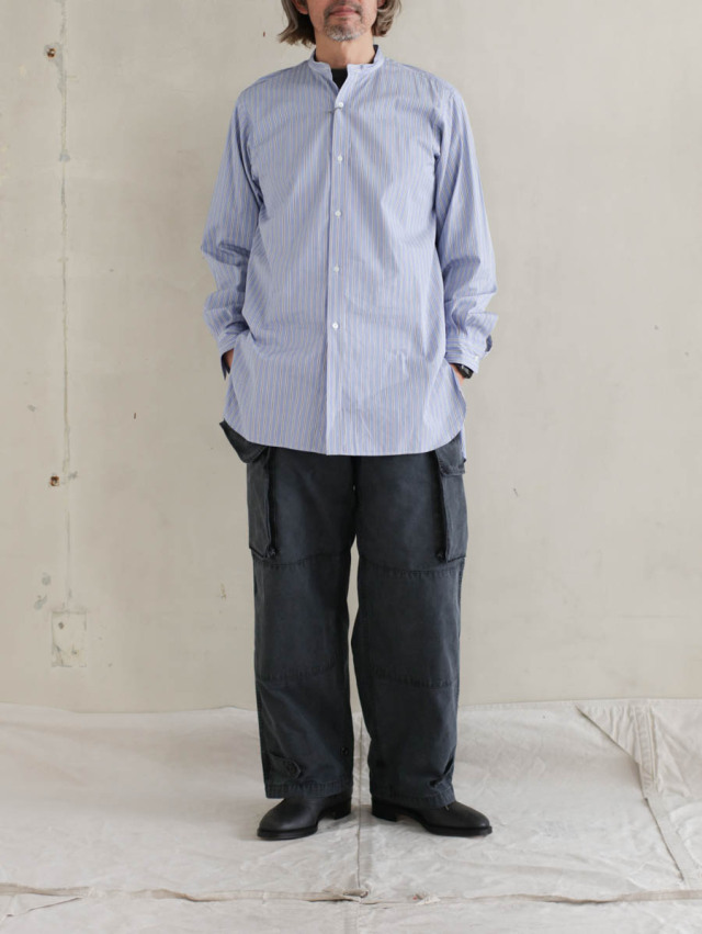 OUTIL ウティ｜pantalon blesle（charcoal gray）フレンチワーク綿麻