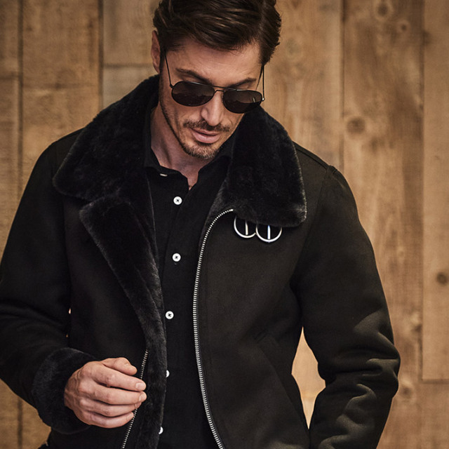 フェイクムートン ブルゾン スタンドネック アウター 240405 G-STAGE