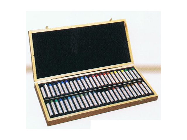 セヌリエ オイルパステル 50色セット（木箱入） 額縁画材ドットコム
