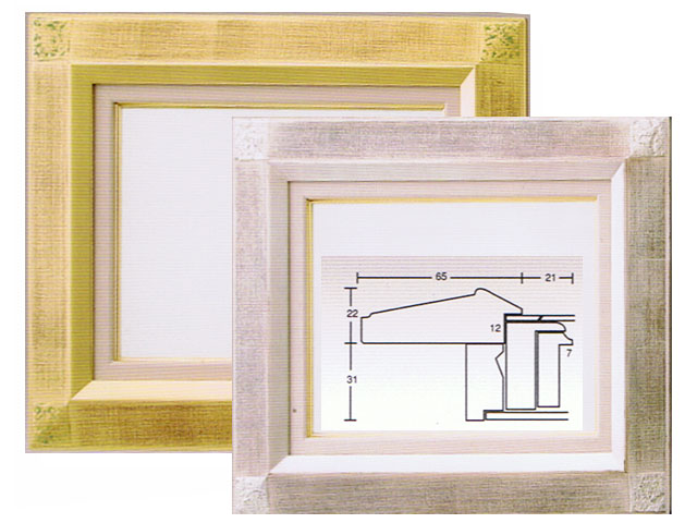 同志舎】油彩額・平傾斜角紋F50号[油絵・日本画用額縁] 額縁画材