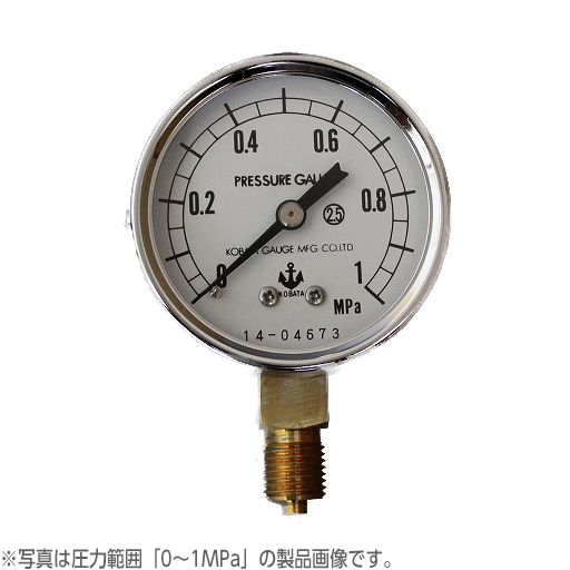 木幡計器製作所 圧力計 真空計 φ60／A型 AT 1／4 60 -0.1 - 0MPa