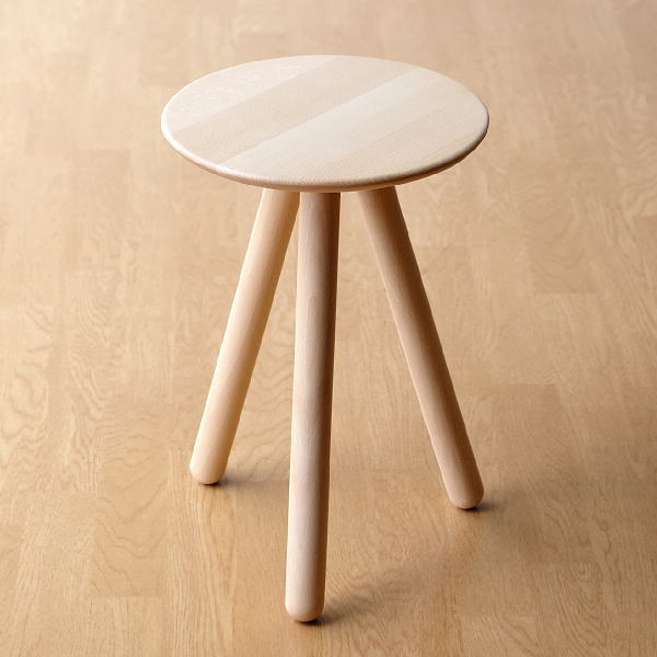 スツール 木製 おしゃれ 花台 丸椅子 玄関 サイドテーブル 3本脚