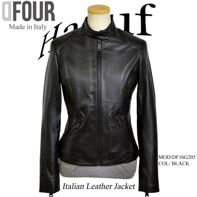 イタリア製 ラムレザー ライダースジャケット レザージャケット 革