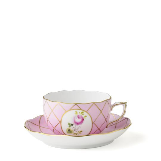 メモリアルローズ] 兼用カップ&ソーサー