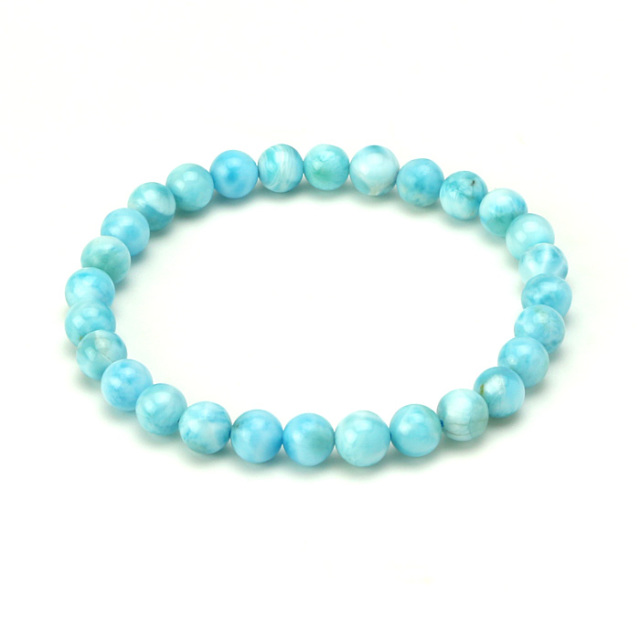 ブレスレット ラリマー SA （ドミニカ共和国産） 6φ 28玉 No.25 | 神棚