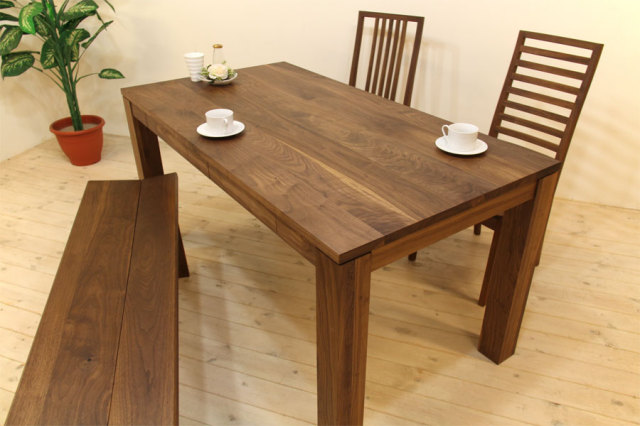サイズオーダー可能】 風雅／FUUGAダイニングテーブル（ウォールナット