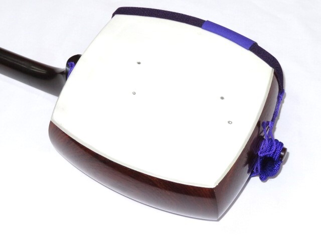 紅木 長唄 黒檀糸巻き 両面四つ皮 丸打ち胴 6255胴 5468