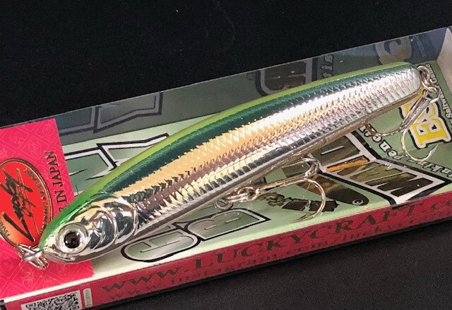 ラッキークラフト ワンダー 80ESG ハーフミラーグロー 【シーバス