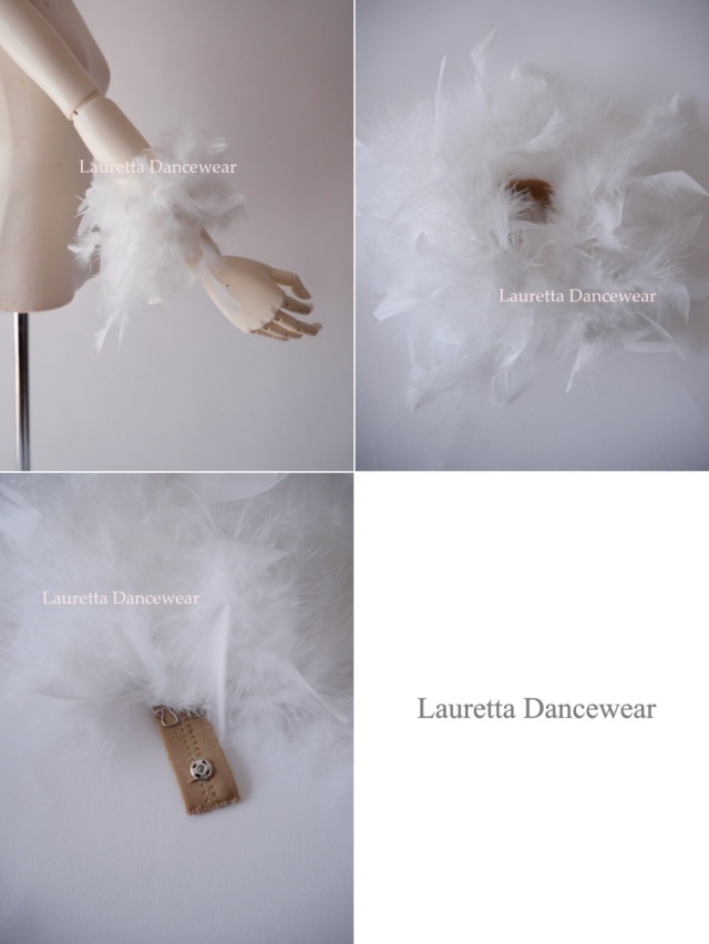 社交ダンスドレス】FW103 ドレス用フロート フェザー付バングル