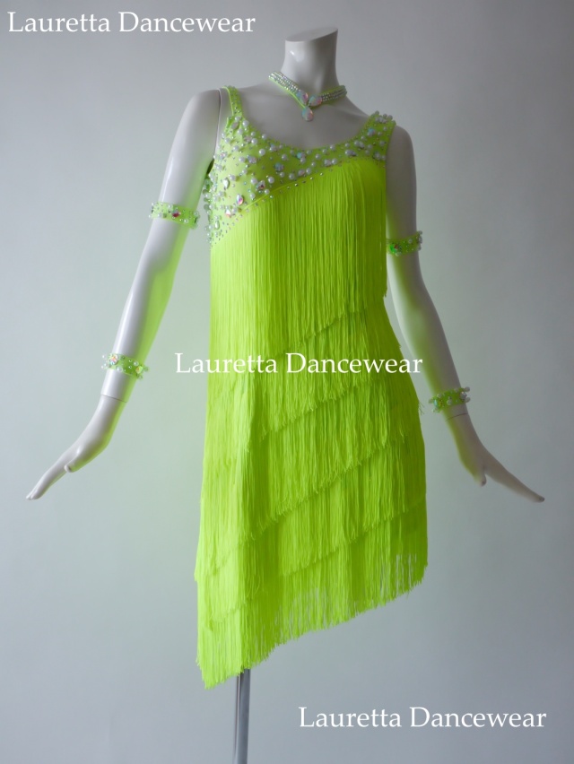 社交ダンスドレス・衣装】LT20301 ラテンドレス 高級仕様 ネオン