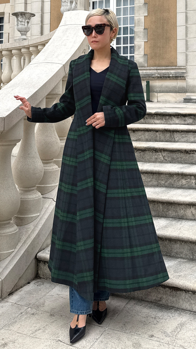 ウールブラックウォッチコート｜JENNE(ジェンヌ)公式通販：パリ