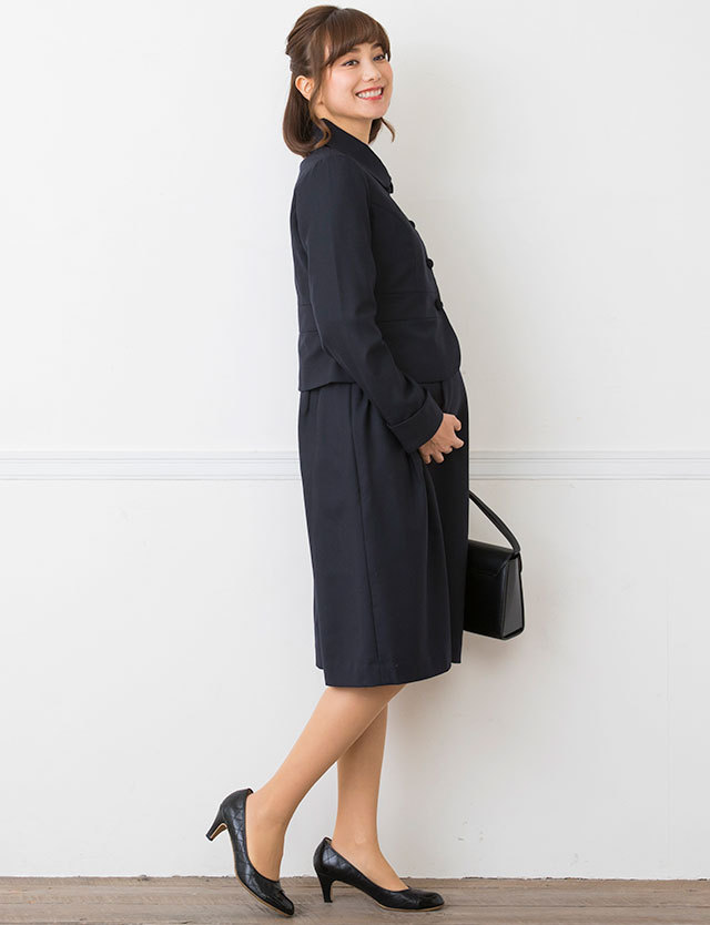 安心と信頼の日本製 ウールブレンド フォーマル ワンピーススーツ
