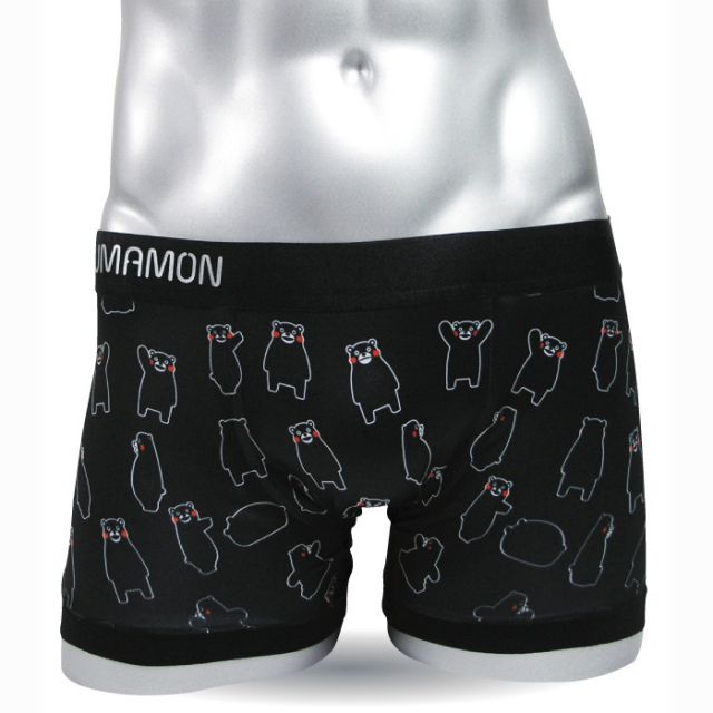 リアル プリント ブラックラ ンダム くまモン ボクサーパンツ 熊本 ご