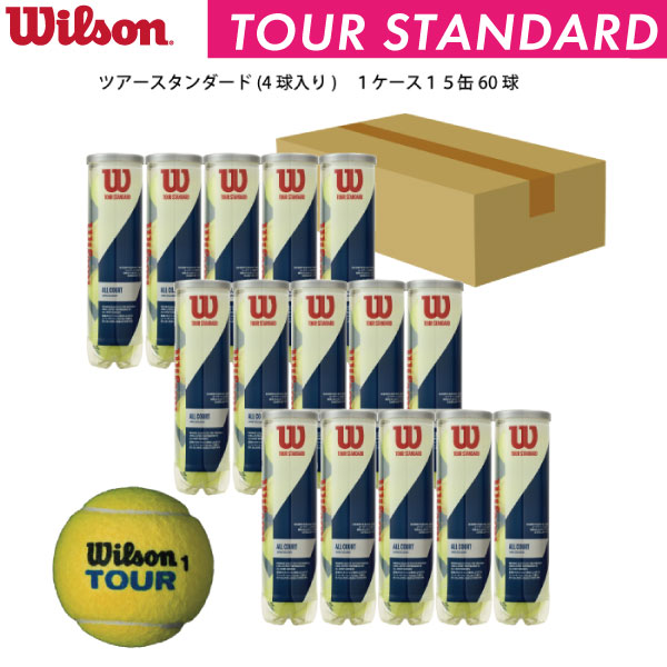 ウィルソン ツアースタンダード WILSON TOUR STANDARD 1箱 15缶 60球入