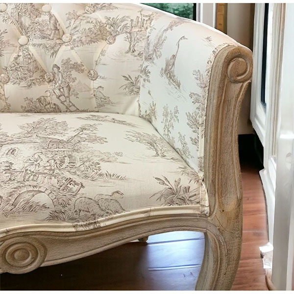 フレンチシャビーインテリア 2Pソファ ラブソファ （Toile de Jouy