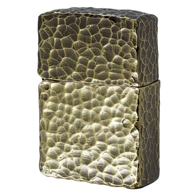 Zippo ジッポー ハンマートーン 槌目 フルメタルジャケット 真鍮メッキ