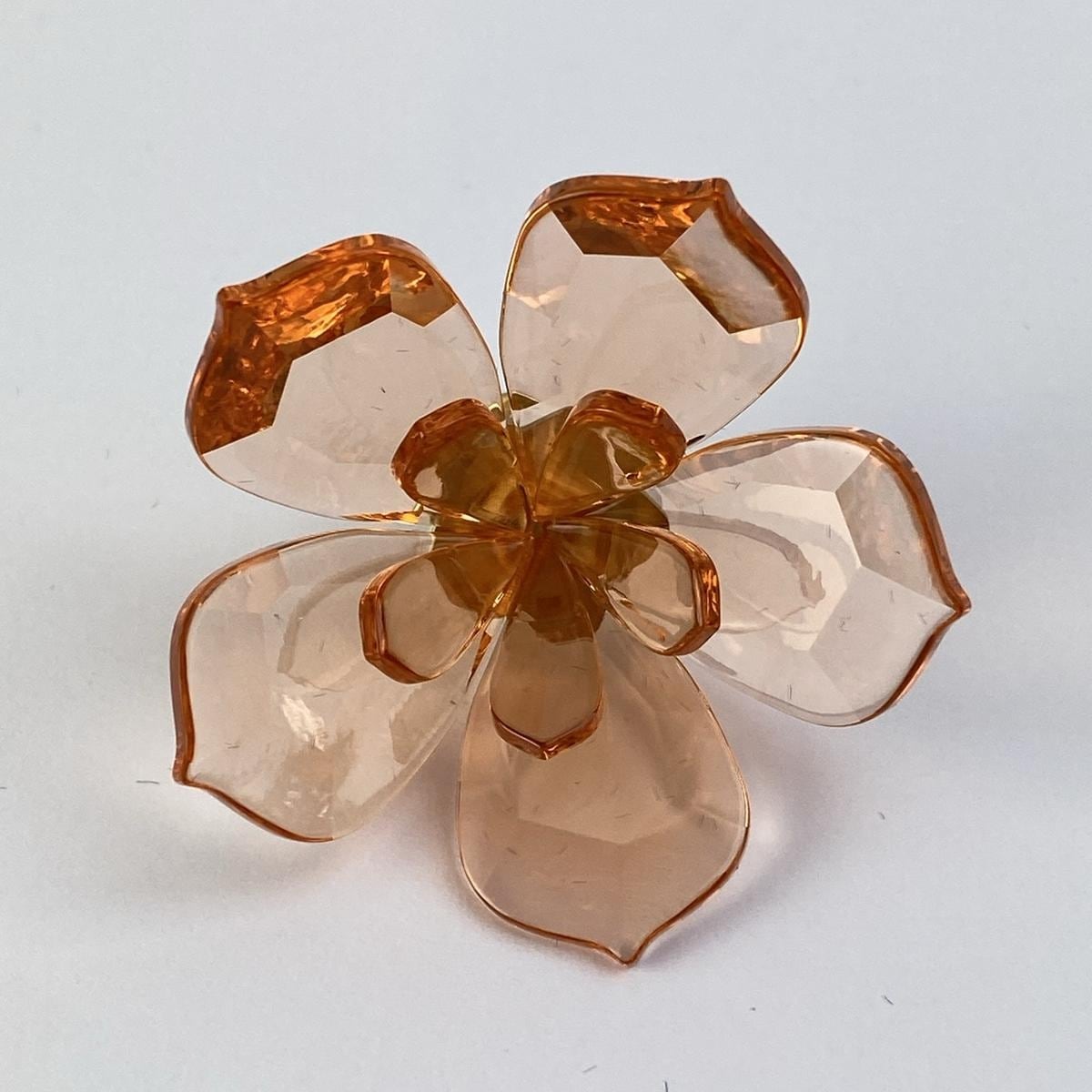 スワロフスキー/ブローチ/オレンジ/フラワー(花)の買取実績【ブラン