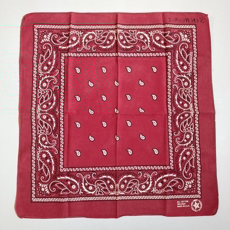 ヴィンテージ バンダナ レッド 1980～1990s ／8 | MILMOUNTAIN STORE