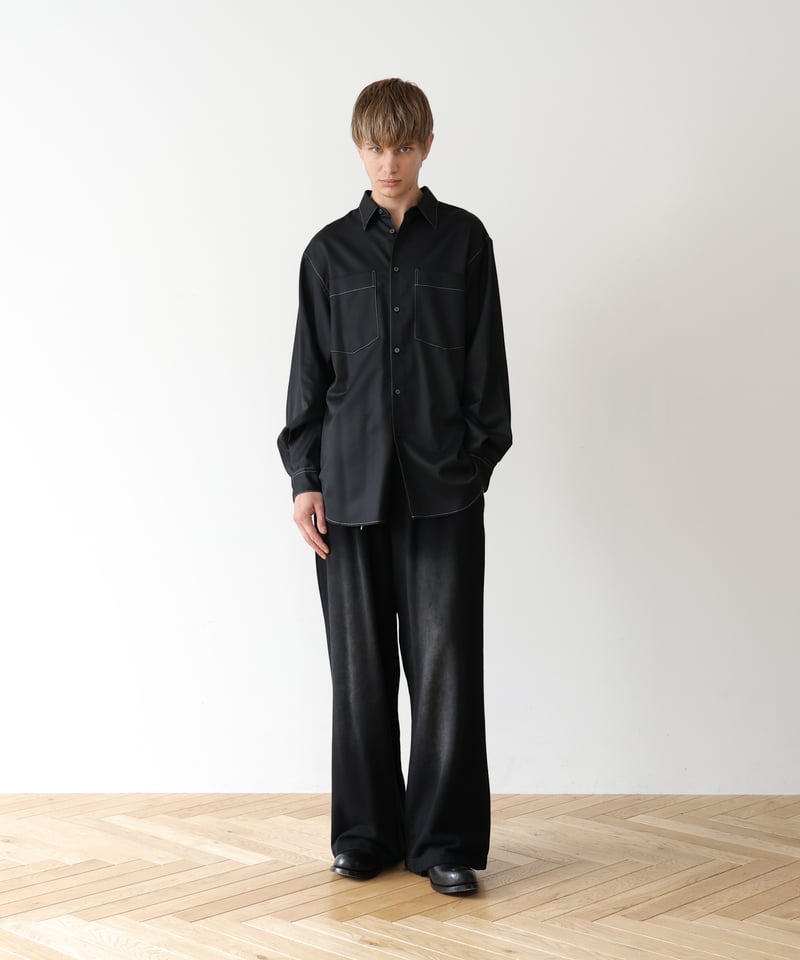 MB ULTIMATE 尾州ウール パーマネントカラーステッチシャツ | MB