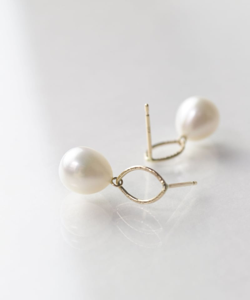 anq.】 K10 マーキスパールピアス | KU-CROISSANT 公式オンラインストア