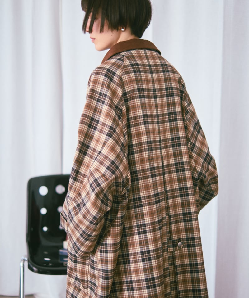 check soutien collar coat | F A S H I R U