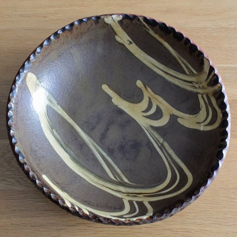 山田洋次 スリップ 丸深皿 9寸 A | MARKUS